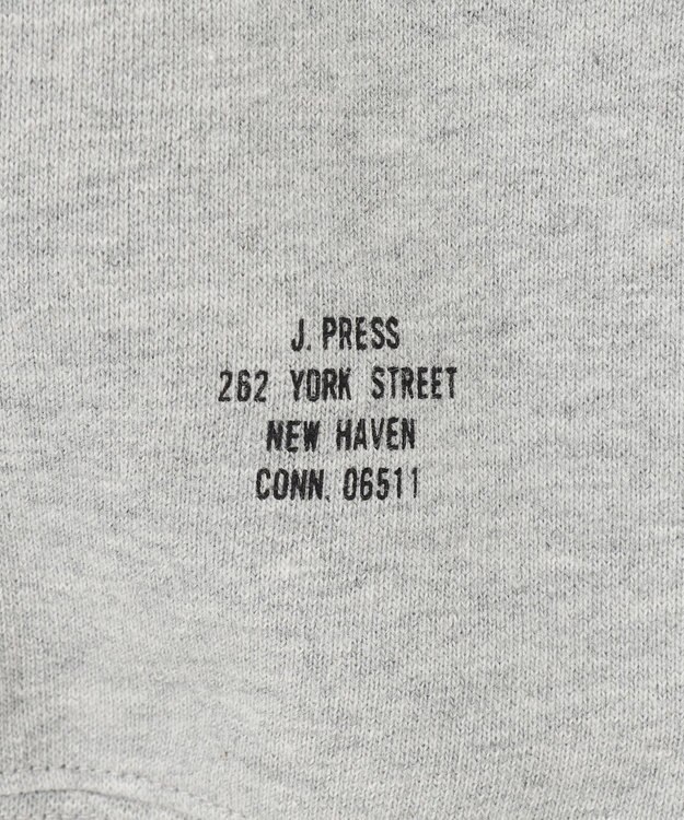 J.PRESS MEN 【J.PRESS ORIGINALS】【UNISEX】Supima Recycle Cotton CREST Logo Sweat ライトグレー系