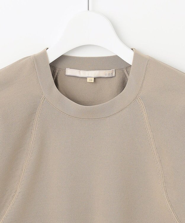 自由区 【XSサイズ～/洗える】ポリエステルハイゲージ プルオーバーニット ベージュ系