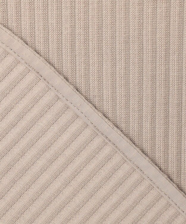 uncrave プリーツリブ ドルマンスリーブトップス グレージュ