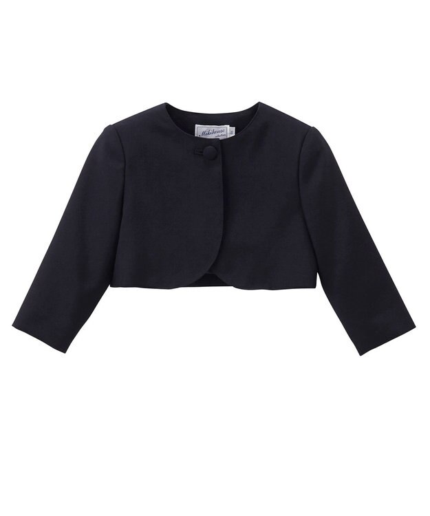 MIKI HOUSE HOT BISCUITS 【ミキハウス】【95-130cm】 ウール素材のボレロ 紺