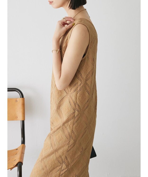 Green Parks クラシックレースロンパース Camel