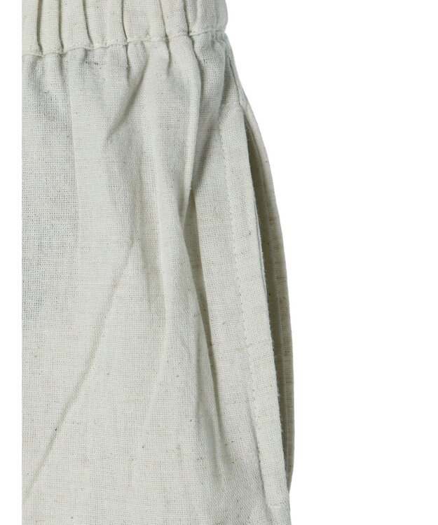 Green Parks インド 綿麻フロントタックパンツ Natural