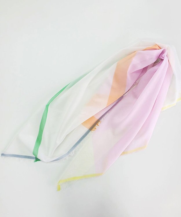 POLS 播州織 極細コットンストール ピンク