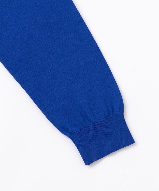 UNFILO MENS 【男女兼用】スタイリッシュ ニットシャツ オリエンタル ブルー