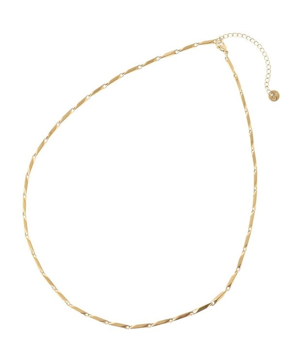 Green Parks ｅｖｅｒｙｗａｌｋ．ステンレスミラーカットネックレス Gold