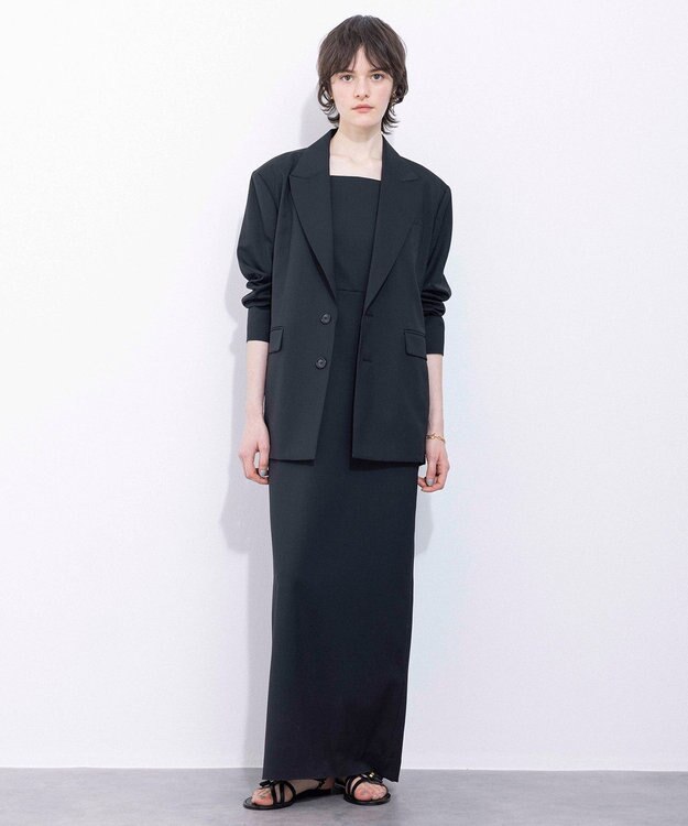 NAVE 【Nave・セットアップ可】ウールポリエステルツイルジャケット ブラック系