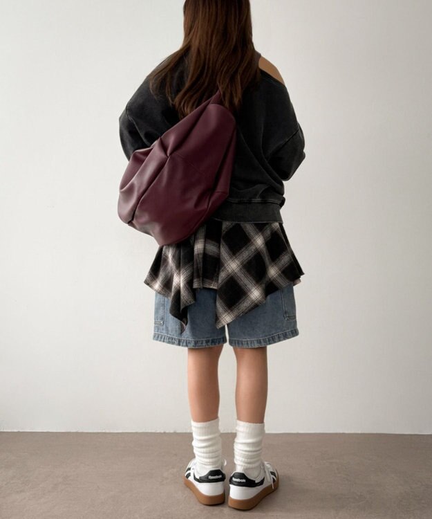 WEGO 【ユニセックス着用ITEM】タックポケットBIGショルダー ワイン