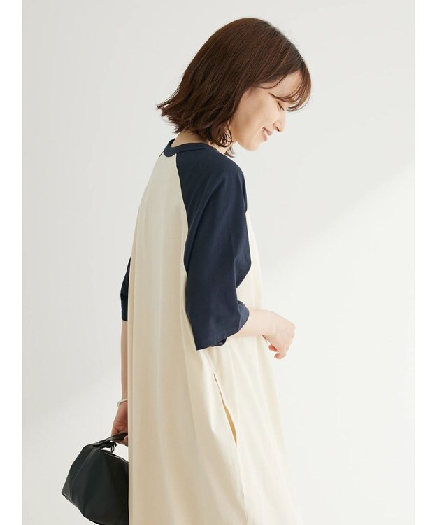 Green Parks ・ＳＵＧＡＲ　ＳＰＯＯＮ　ハイショクラグランワンピース Navy