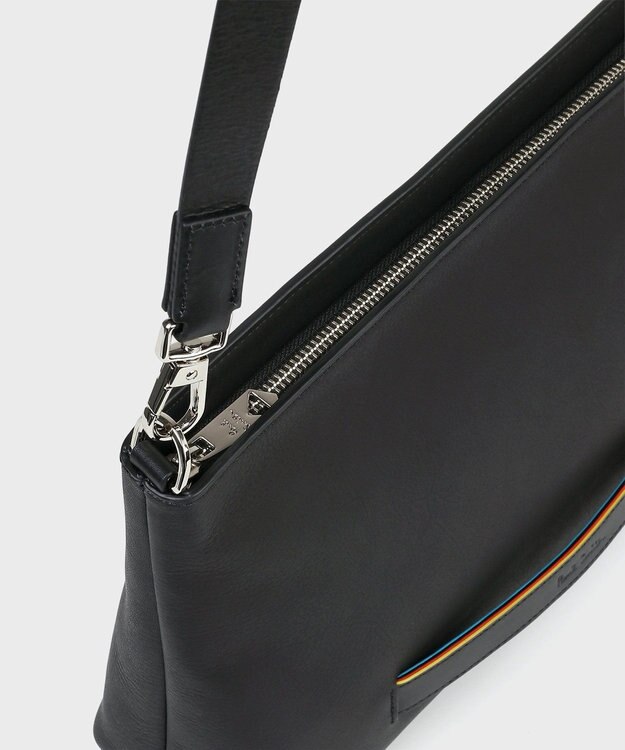 Paul Smith ストライプカラードエッジ ショルダーバッグ ブラック