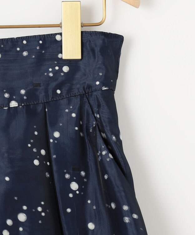 組曲 スターリットプリント タックフレアスカート ネイビー系5
