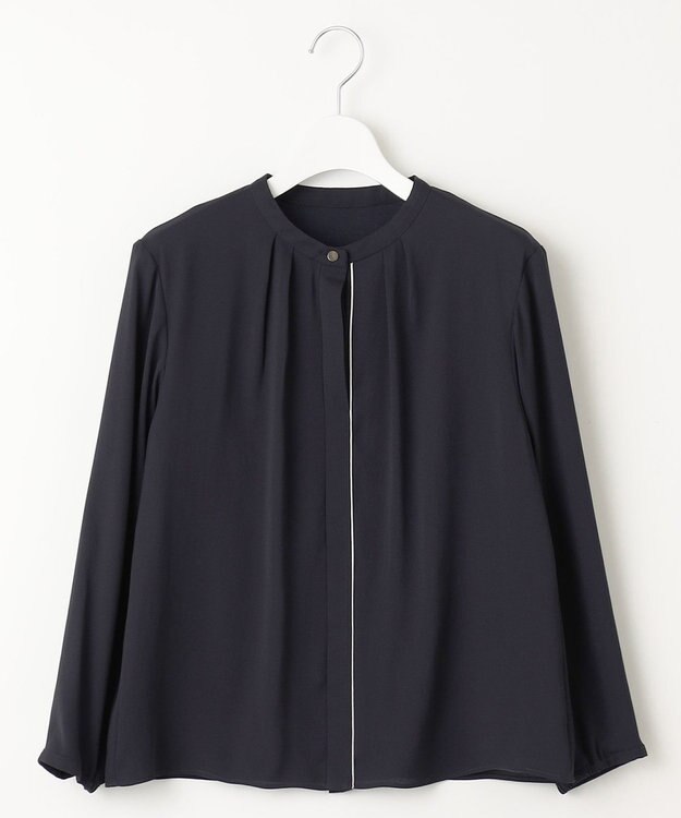 J.PRESS LADIES ジョーゼット カットソー ネイビー系