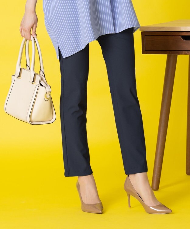 Tiaclasse L 【日本製・洗える】穿き心地抜群のシェルタリングドライパンツ ネイビー