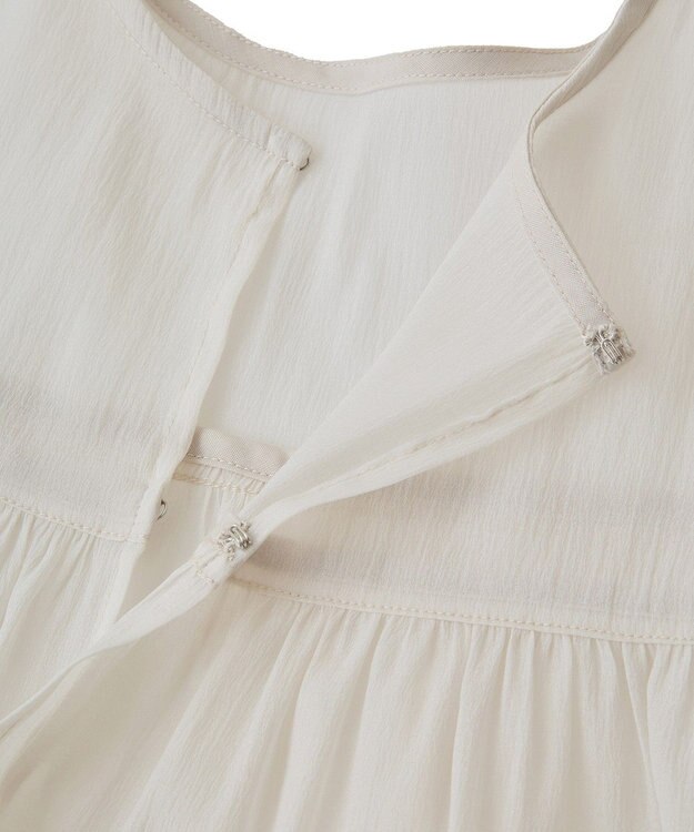earth music&ecology フロントリボンシアーチュニック Light Beige