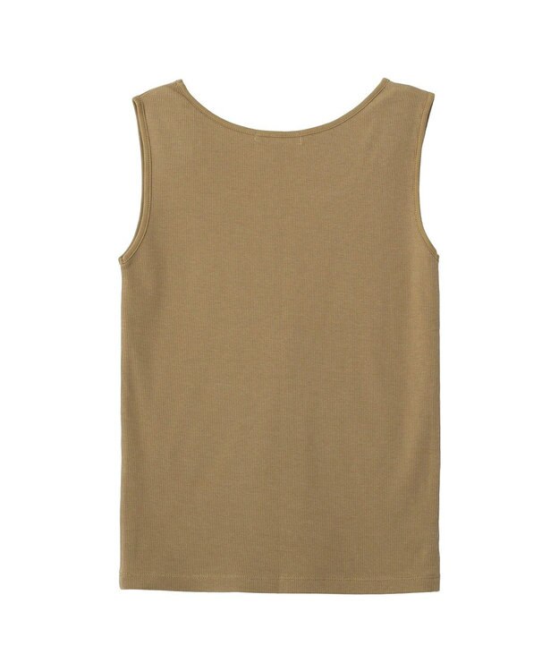AMERICAN HOLIC スクエアネックリブタンクトップ Mocha