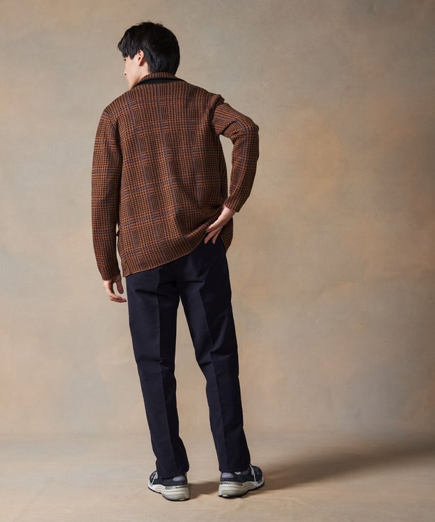 J.PRESS MEN ダブルジャガードニットジャケット ブラウン系7