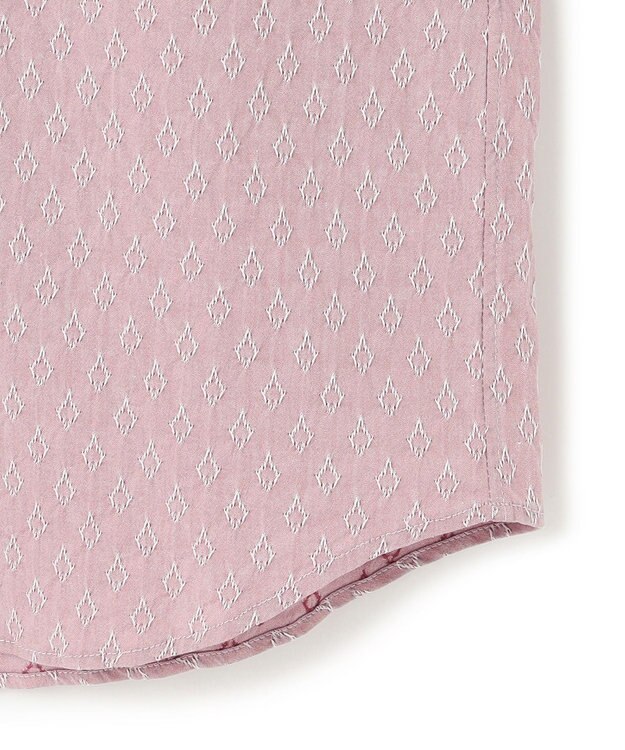 JOSEPH HOMME 新柄【ストレッチ】ハムサジャガードストレッチ　レギュラーカラー半袖シャツ ピンク系