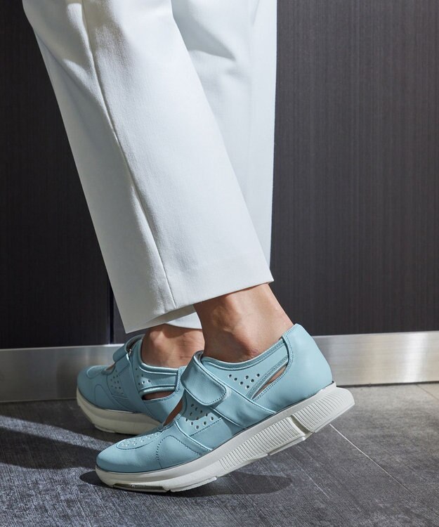 ASICS WALKING ペダラ ライドウォークコネクト レディース 2E ブルー系