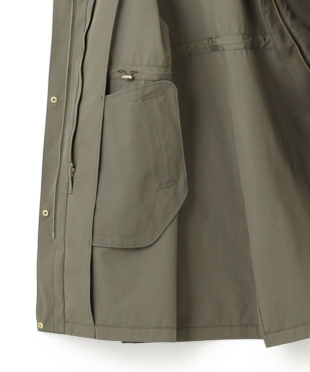 23区 L 【撥水加工/洗える】ライナー付き マルチウェイアウター カーキ系