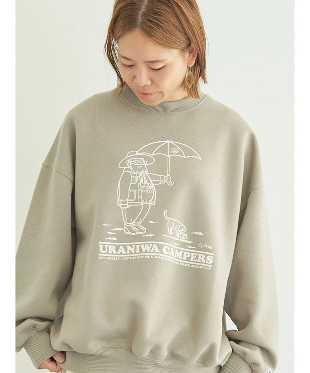 CRAFT STANDARD BOUTIQUE ＵＲＡＮＩＷＡ　ＣＡＭＰＥＲＳ　ＳＷＥＡＴ Gray Beige