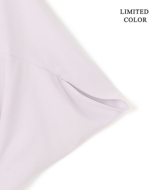 ICB 【新色追加・WEB限定カラーあり・UVケア・接触冷感・速乾・防シワ・洗える】FluidBackSatin ドルマンスリーブブラウス パールグレー系［WEB限定］