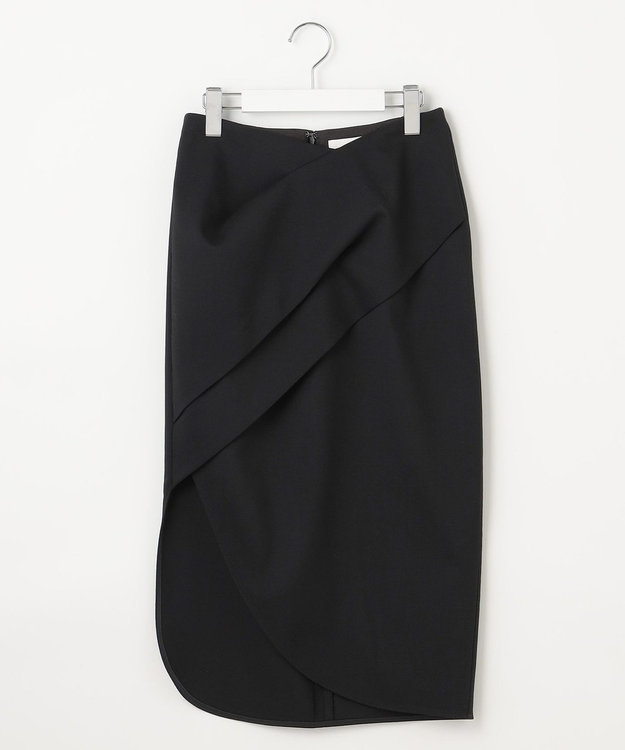 23区 S 【エステータ】ウールダブルクロス  スカート ブラック系