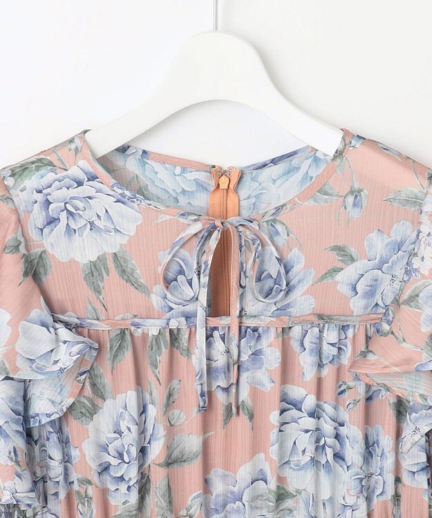 Feroux 【洗える】フラワープリント ワンピース ピンク系9