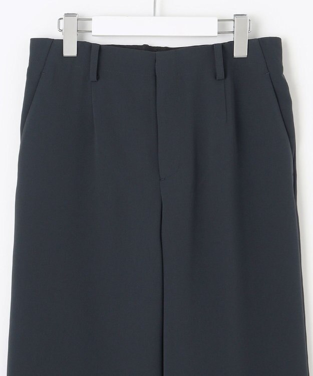 J.PRESS LADIES L 【WEB限定カラーあり・洗える】セラテリーダブルクロス セミワイド パンツ ネイビー系