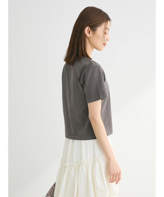 Green Parks ・Ｄｏｕｂｌｅ　Ｆｌａｇｓウ゛ィンテージライクプリントＴ Charcoal Gray