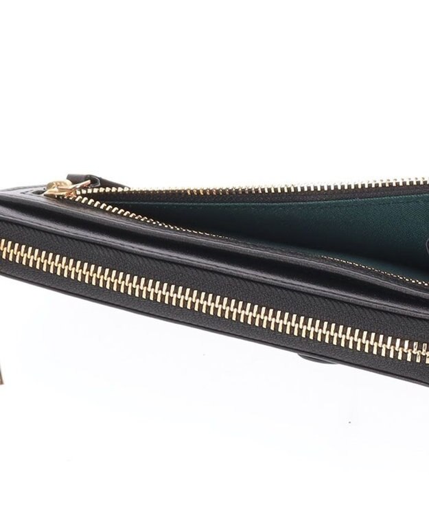 LANVIN en Bleu シャリテ コンパクトL字ファスナー長財布 ブラック