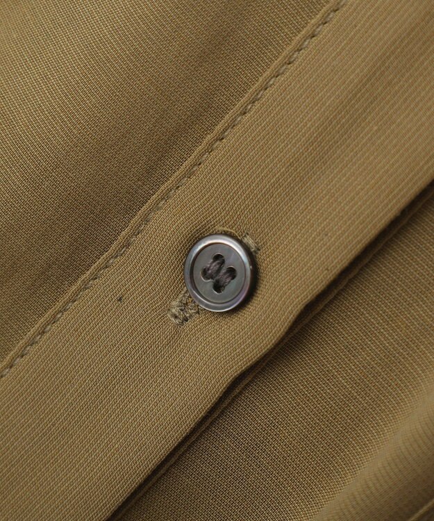 YECCA VECCA リブMIXシアーオーバーシャツ Dark Beige