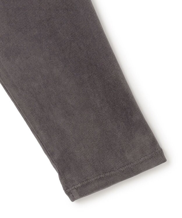 ICB L 【洗える】フロッキーベロア　プルオーバー チャコール系