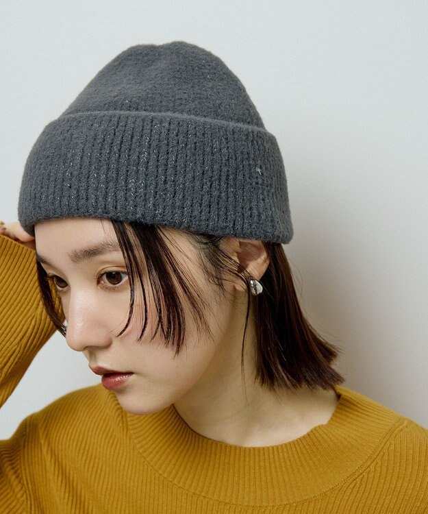 Green Parks ラメニット帽 Gray