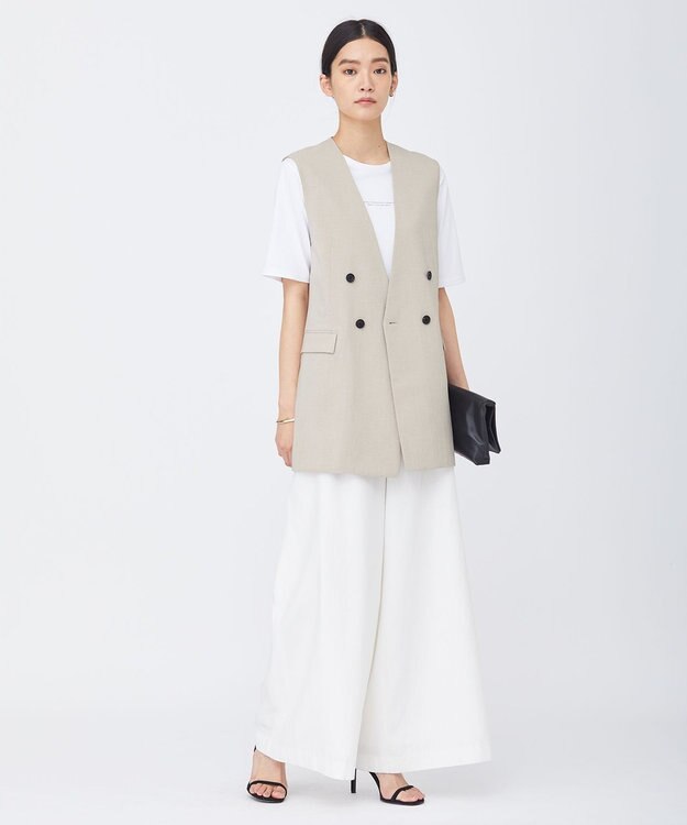 ICB 【洗える】 ハイツイストドライストレッチ ノーカラージレ ベージュ系