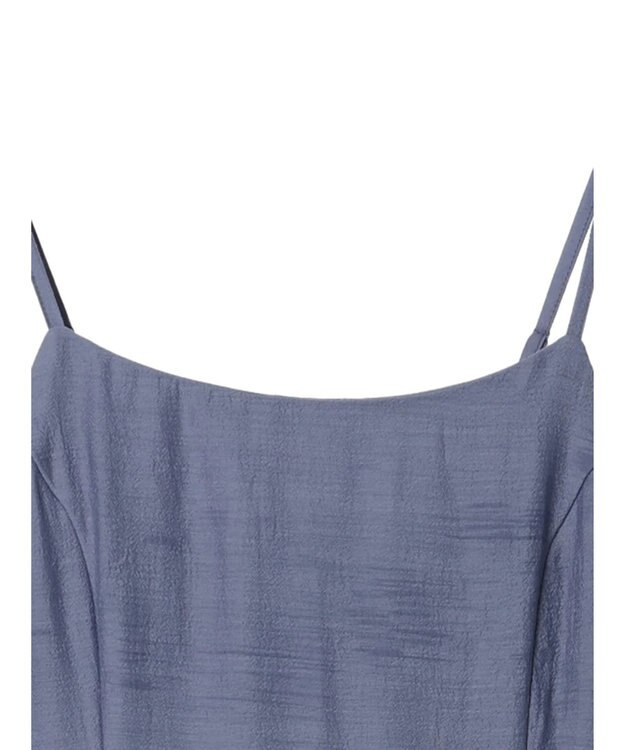 earth music&ecology バックレースアップワンピース Grayish Blue