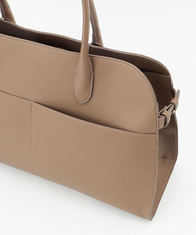 ICB 【A4サイズ収納可】ボストントート ベージュ系