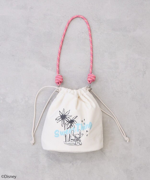 earth music&ecology スティッチ／ロープコードパファーバッグ Ivory