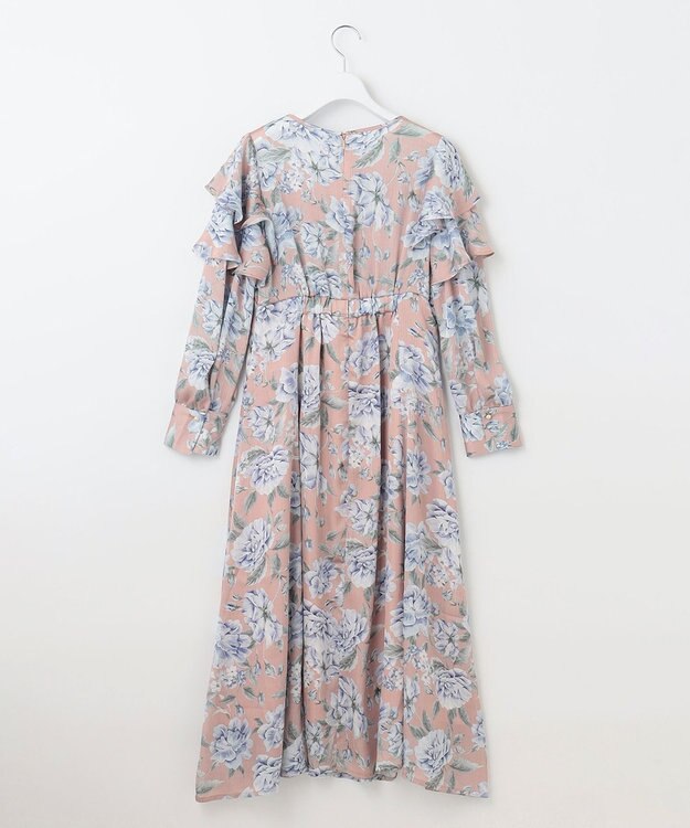 Feroux 【洗える】フラワープリント ワンピース ピンク系9