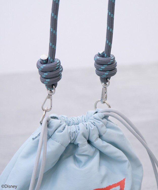 earth music&ecology スティッチ／ロープコードパファーバッグ Sax