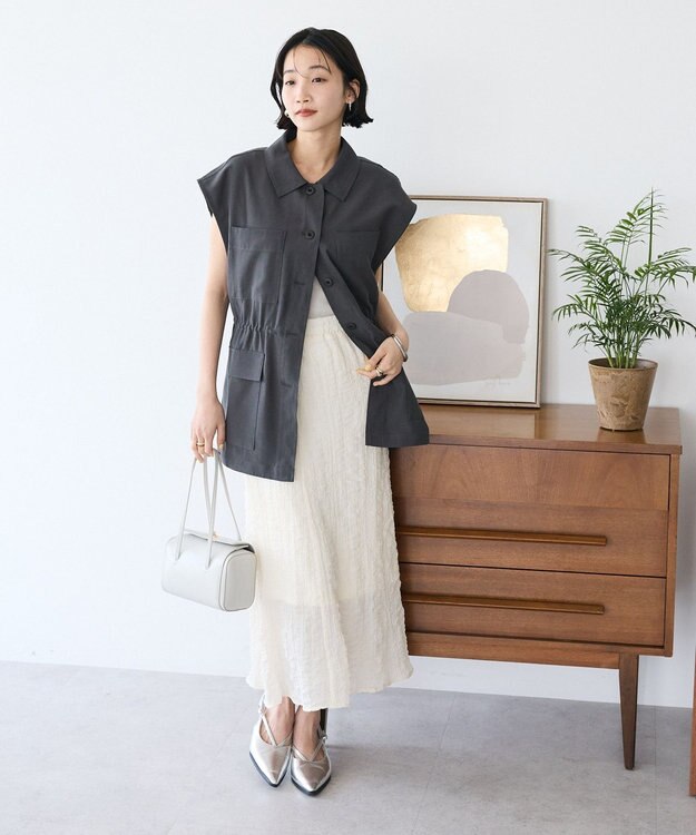 CRAFT STANDARD BOUTIQUE ポコポコワッシャースカート Ivory