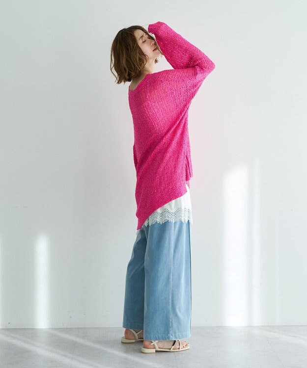 YECCA VECCA ルーズニットプルオーバー Pink
