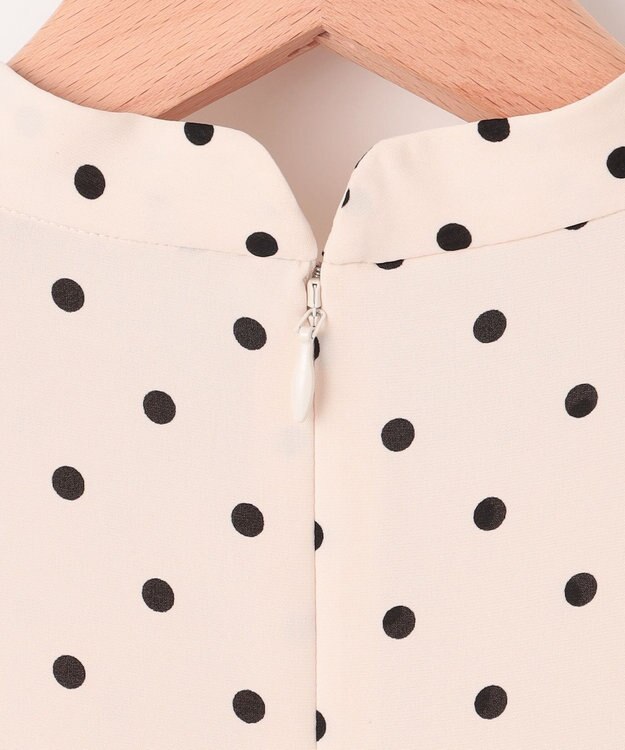 組曲 【WEB限定】ドットプリントデシン ボウタイ付きブラウス エクリュ×ブラック系5