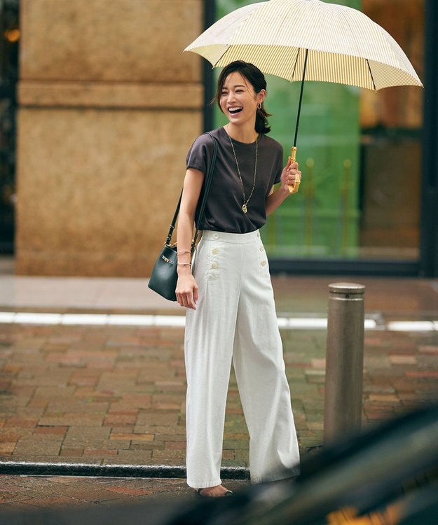 23区 S 【一部店舗限定】フレンチスリーブ IT TEE ブラウン系