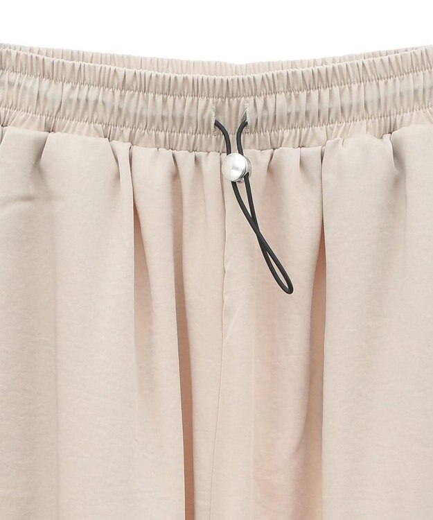 Green Parks つやサテンパンツ Light Beige