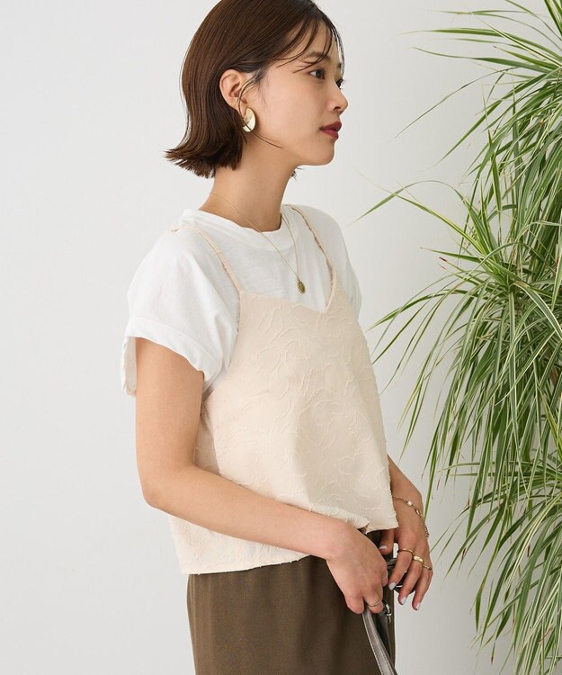CRAFT STANDARD BOUTIQUE カットジャガードビスチェ Ivory