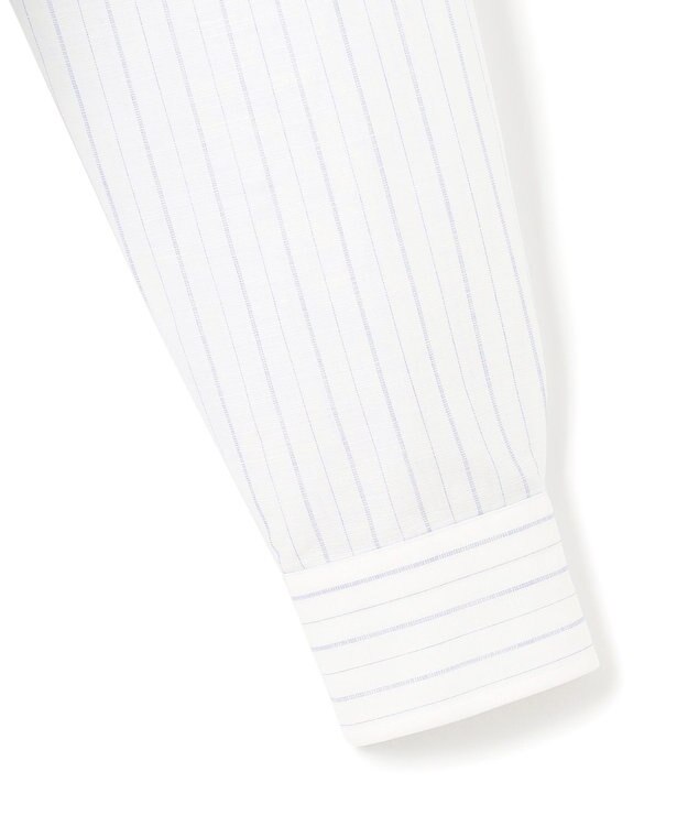 J.PRESS MEN 【WEB・一部店舗限定】コットンリネンオルタネートストライプ シャツ / レギュラー サックスブルー系1