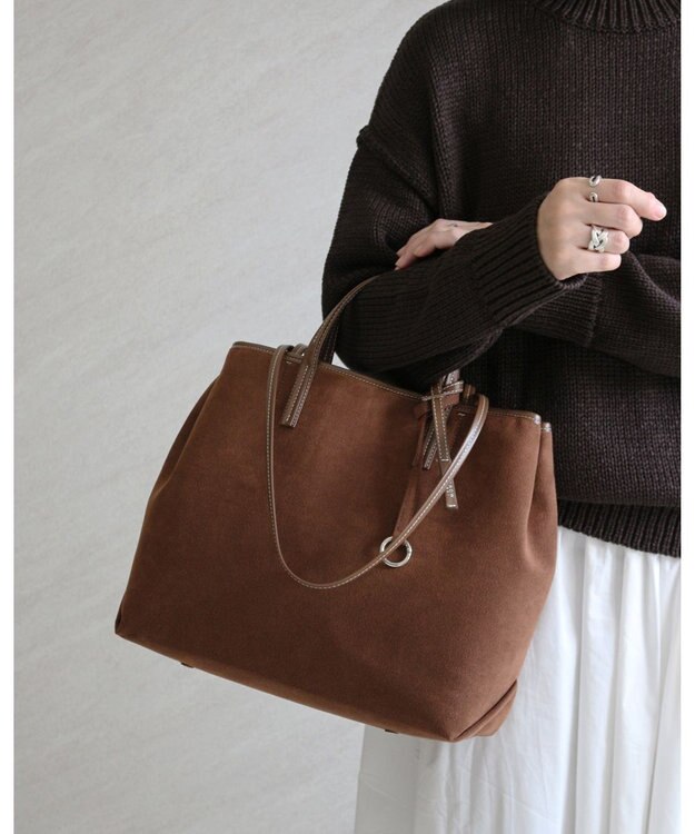 MORROW by thank 【A4サイズ収納可/軽量】VIVIAN OBLONG ASスエード　ブラウン