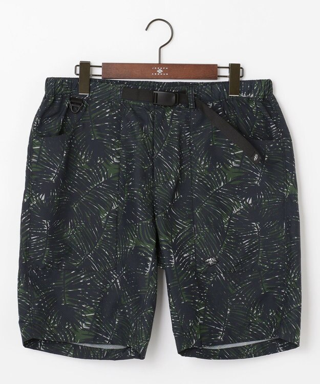 JOSEPH ABBOUD MOUNTAIN 【UNISEX】3Dエンボスリーフ ハーフパンツ オリーブ系6