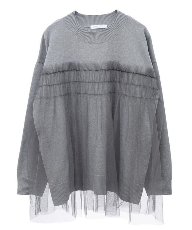 Green Parks チュールドッキングプルオーバー Gray