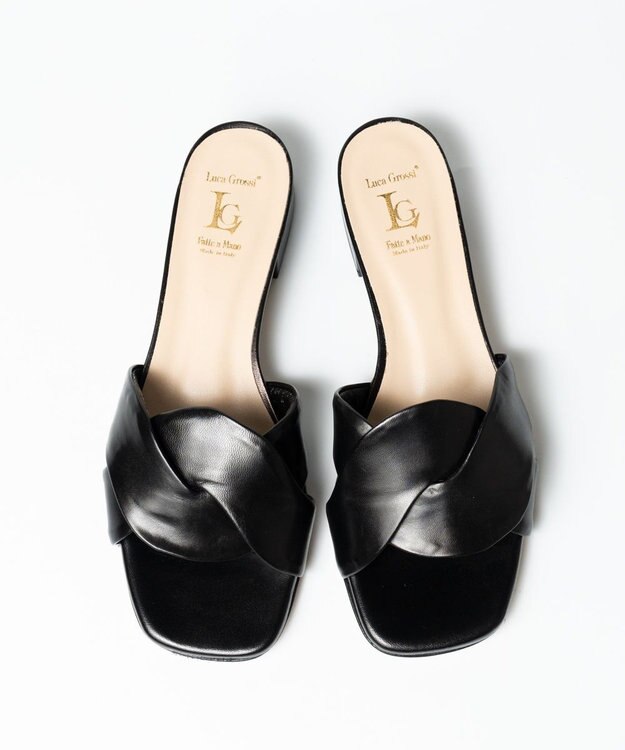 BONTRE 【LucaGrossi/ルカグロッシ】ウェービングサンダル ブラック