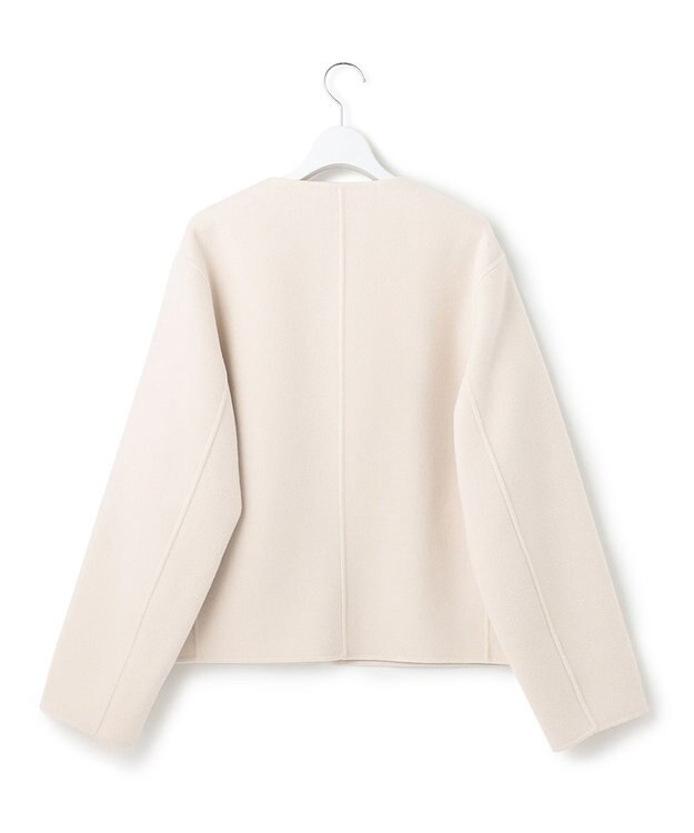 23区 L ウールリバー ショートコート ライトベージュ系